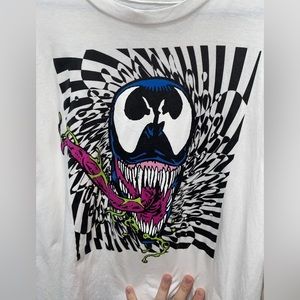 Marvel Venom Men's Graphic Print T-Shirt, 3XL White